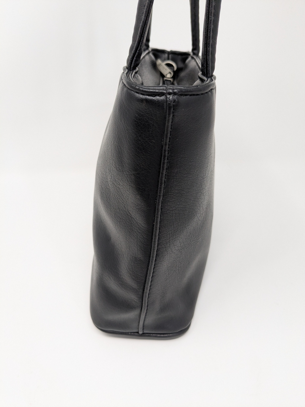 Esprit Black Smooth Leather Small Satchel Bag - Picture 4 of 15